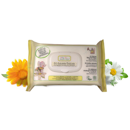 Toallitas húmedas ECO manzanilla y caléndula Anthyllis Baby 60 uds