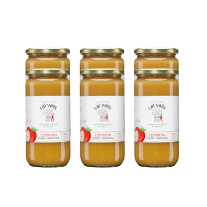 Pack 6x Compota de Manzana Eco Cal Valls 700g