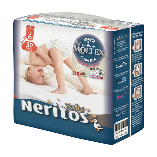 Pañales Neritos Baby by Moltex T6 30 uds