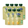 Pack x7 Bolsita  fruta 100%  Eco sabor plátano,pera y naranja 100 g-Hero Solo