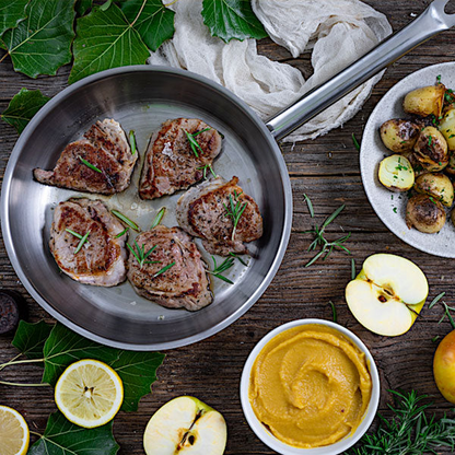 Sartén de acero inoxidable Profesional Bra 24 cm