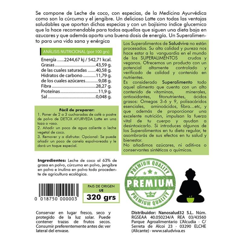 Ayurveda Detox Latte Salud Viva 320 g