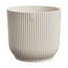 Maceta Blanco Lino Vibes Fold Round Mini Elho 9cm 100% reciclado