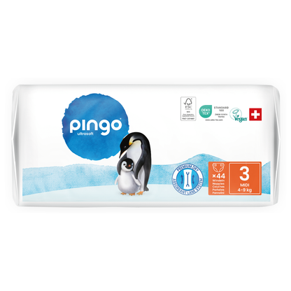 Pañales T3 (4-9kg) Pingo 44 Uds