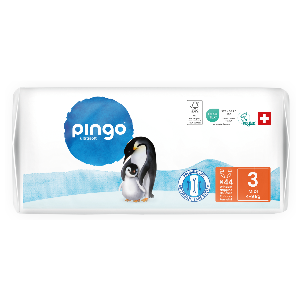 Pack ahorro Pañales T3 (4-9kg) Pingo 176 Uds