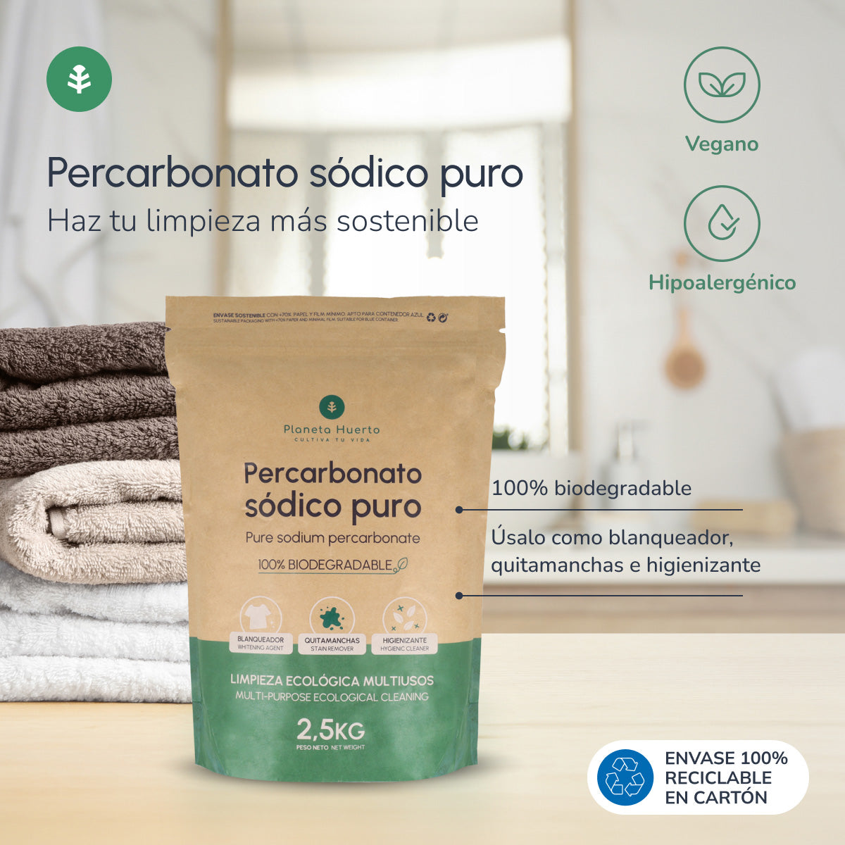 Percarbonato sódico Planeta Huerto 2,5 kg