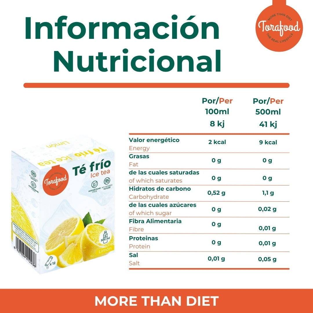 Te Frio Limon Torafood 36g (12 Sachets X 3g)
