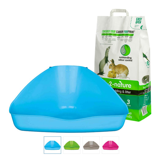 Kit Higiene Completo para Roedores con bandeja y lecho