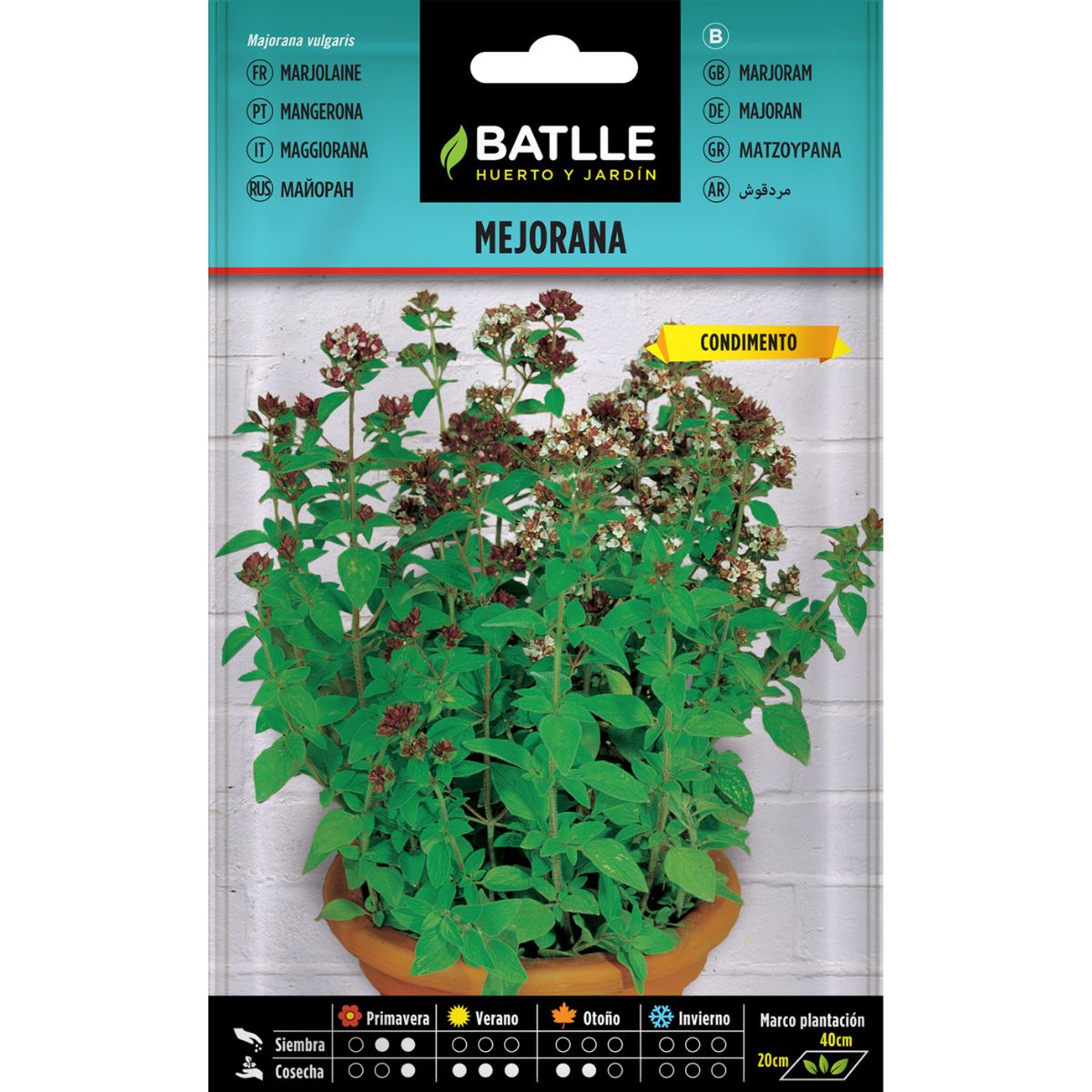 Semillas de Mejorana Batlle