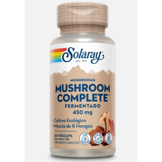 Mushroom Complete Solaray, 60 cápsulas