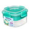 Recipiente Hermético snacks cuadrado Sistema Snacks To Go 400 ml
