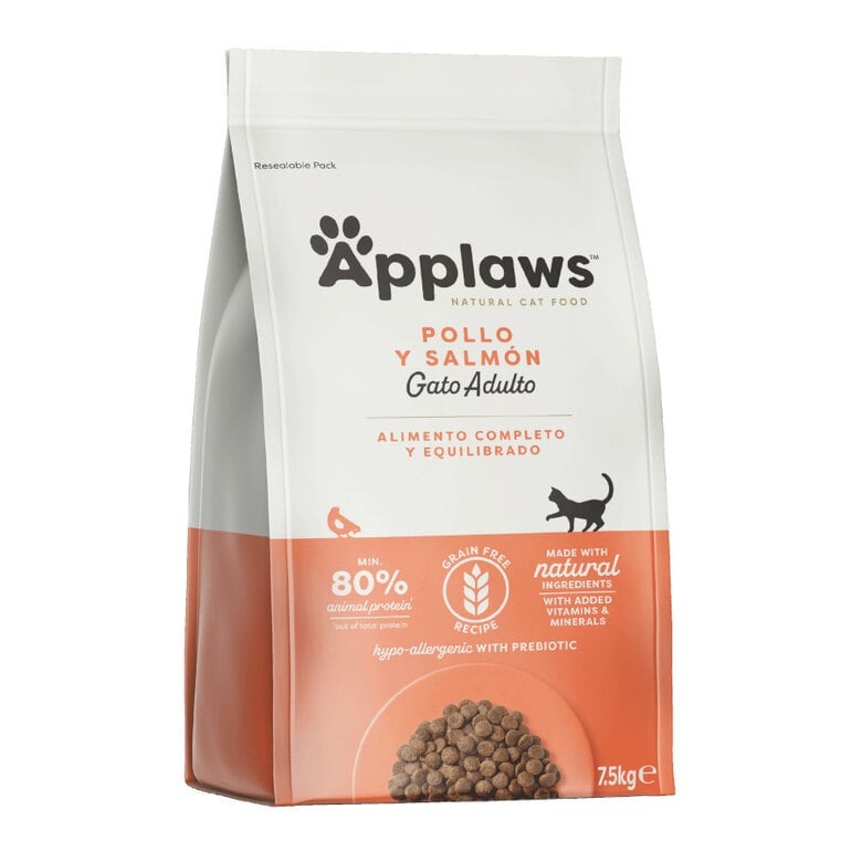 Applaws Cat Dry Adulto Pollo y Salmón 7,5kg Pienso natural para gatos grain free