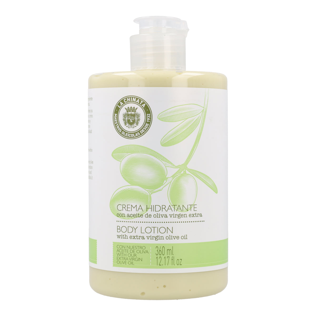 Crema Corporal Hidratante con AOVE La Chinata 360 ml