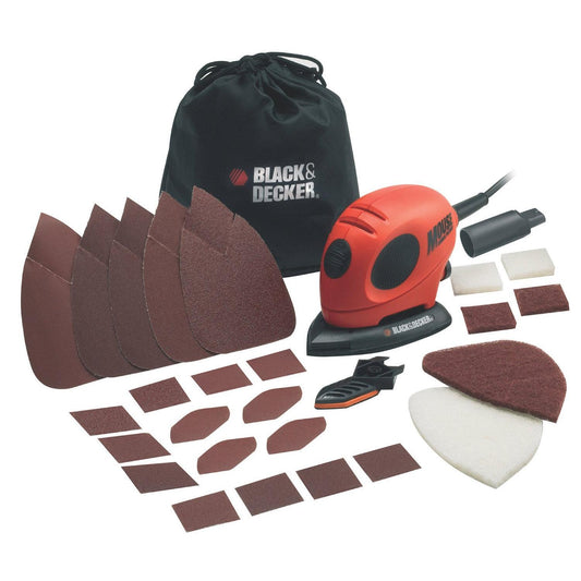 Lijadora Mouse Black+Decker  55W + bolsa y accesorios KA161BC-QS