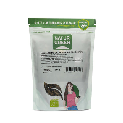 Semillas de calabaza bio, Naturgreen, 350 g