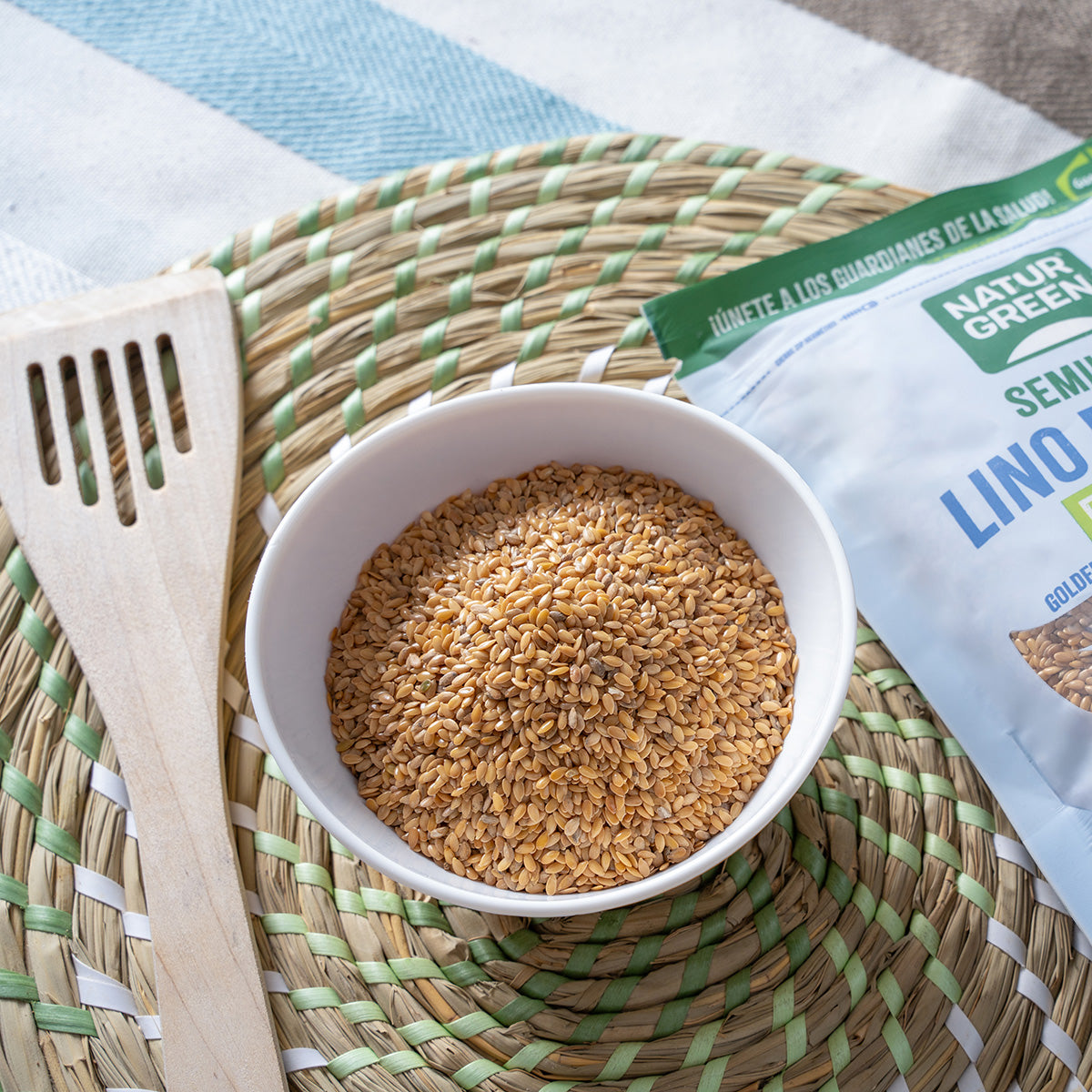 Lino Dorado Bio, Naturgreen, 500 gr