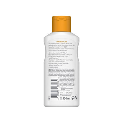 Loción solar Sensitive SPF 30 Lavera 100 ml