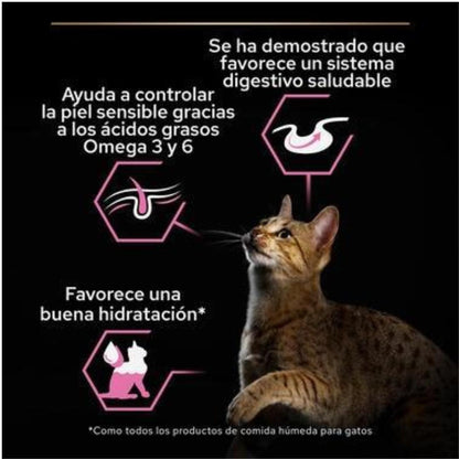PURINA PRO PLAN Gato  Adulto Delicate Digestion con pavo y pescado en salsa Sobre 10x85g