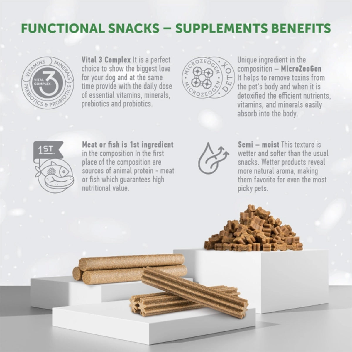 Snack perros jóvenes con salmón White Dog 110 g Nature's Protection