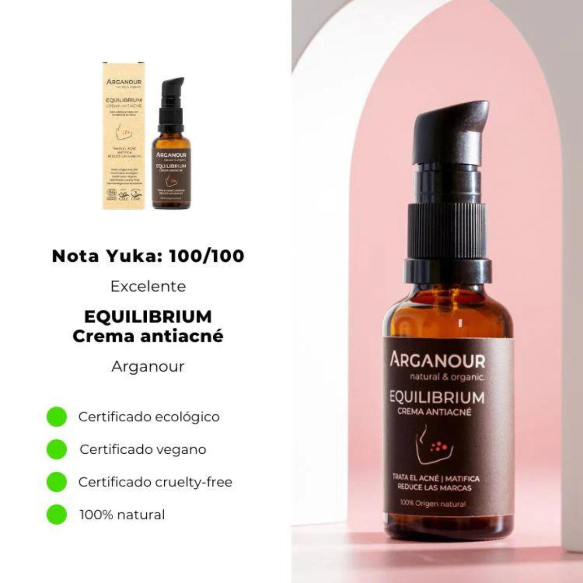 Equilibrium crema antiacné pieles grasas 30ml Arganour