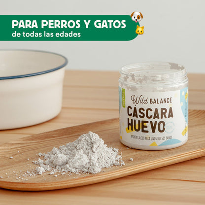 Cáscara de Huevo Orgánica Suplemento para mascotas Wild Balance 140 g