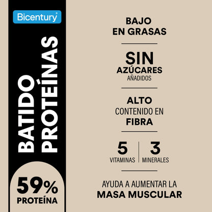Batido Proteína Moka Avellana BICENTURY 340g