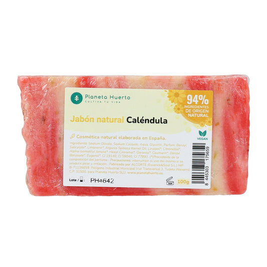 Jabón natural a base de aceite de oliva y caléndula 100 g