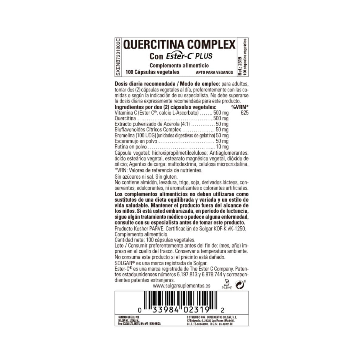 Quercitina Complex 50 cápsulas
