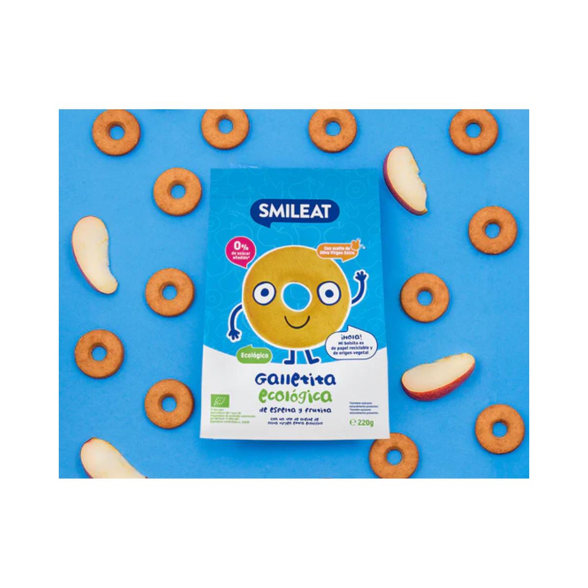 Galletas infantiles ECO de espelta con manzana  Smileat, 220g