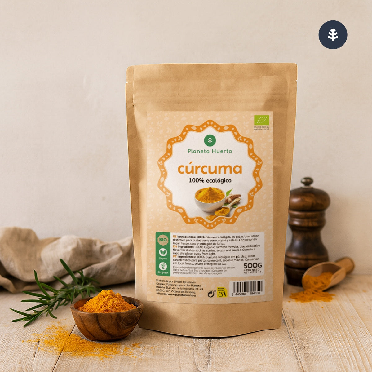 Cúrcuma en polvo ECO Planeta Huerto 200 g