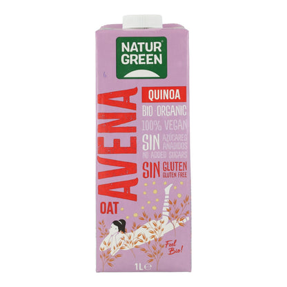 Bebida de Avena y Quinoa Bio Sin Gluten NaturGreen 1 L
