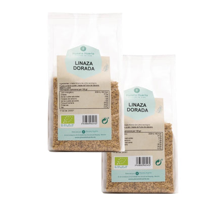Pack 2x Semillas de lino dorado ECO Planeta Huerto 500 g
