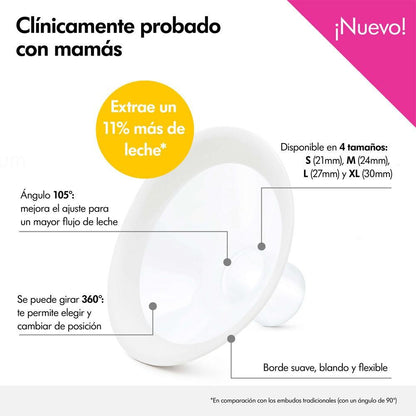 Embudo de extracción Personalfit  Meleda 27 mm talla L