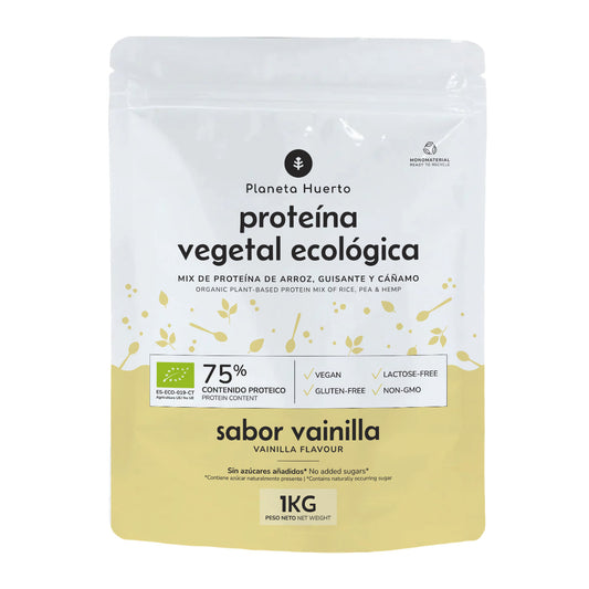 Proteína vegana Eco 75% vainilla Planeta Huerto 1Kg