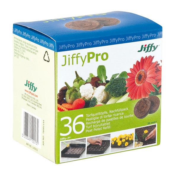 Recambio 36 Pastillas de turba prensada Jiffy