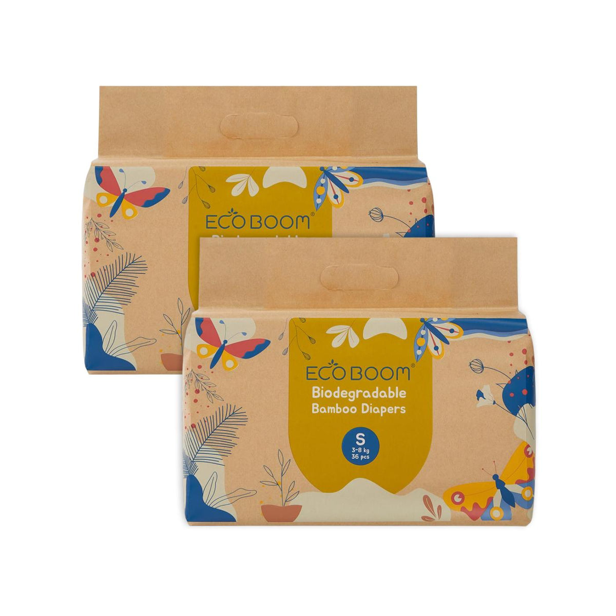 Pack Ahorro Pañal de Bambú Ecoboom T2 72 uds