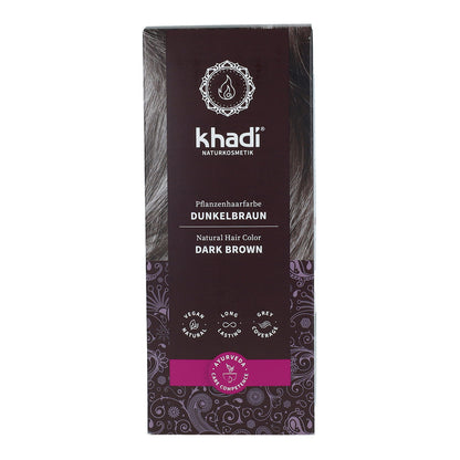 Tinte natural castaño oscuro Khadi