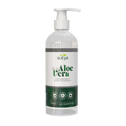 Gel Aloe Vera Ecologico Sotya con camomila y acido hialuronico 500 ml