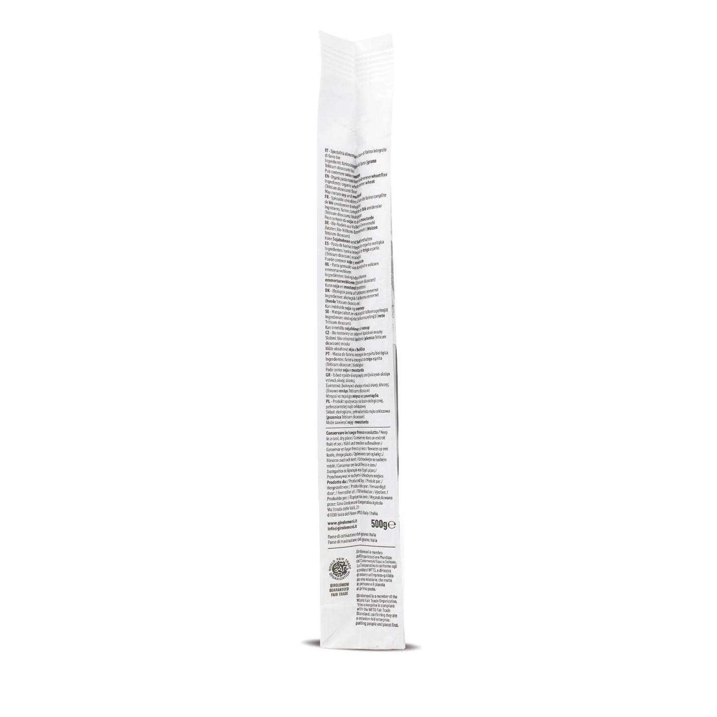 Espagueti espelta integral bio Girolomoni 500g
