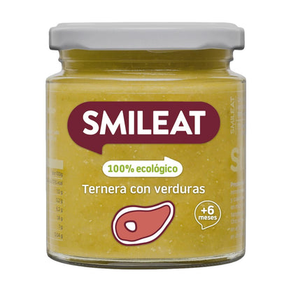 Tarrito BIO ternera y verduras +6 meses Smileat 230g