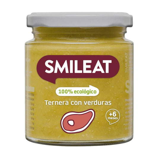 Tarrito BIO ternera y verduras +6 meses Smileat 230g