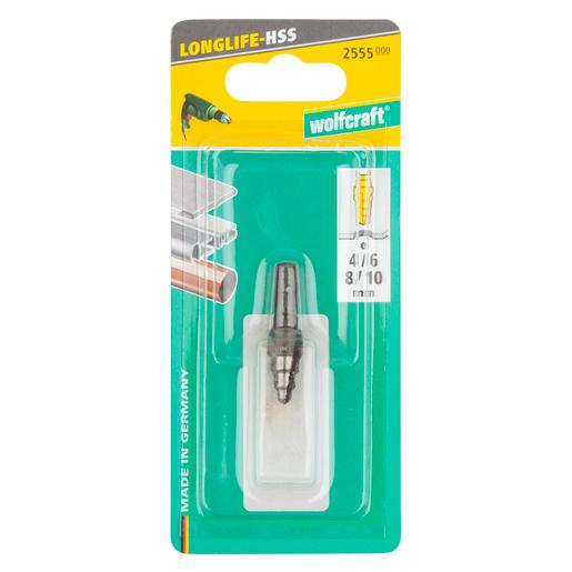 Broca escalonada HSS Wolfcraft Ø 6, 8, 10 mm 21 mm