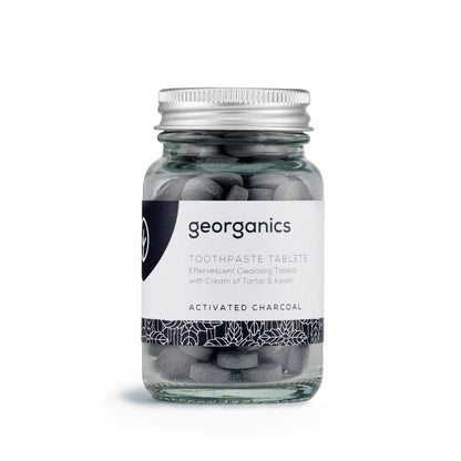 Dentífrico Natural en Tabletas con Carbón Activado y Menta Georganics