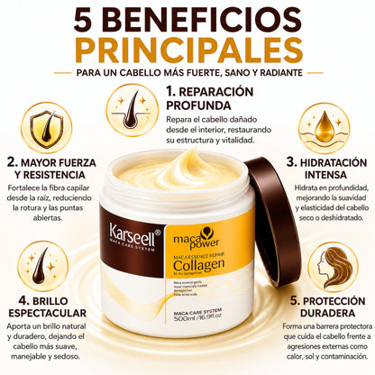 Set Mascarilla Colágeno + Aceite Karseell 500ml + 50ml