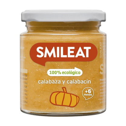 Tarrito BIO calabaza y calabacín +6 meses Smileat 230g