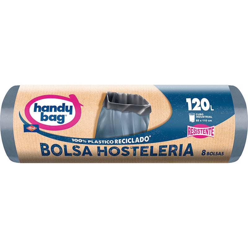 Bolsas basura Hostelería 120L Handy Bag 8 uds 100% recicladas