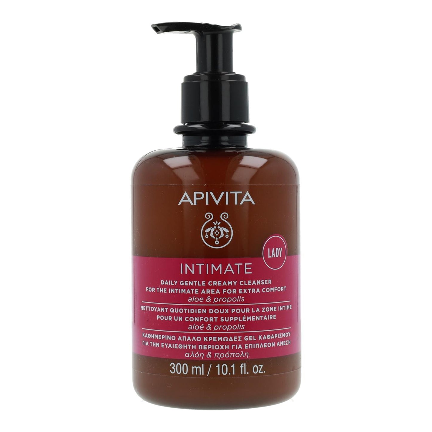 Nuevo limpiadora cremosa suave de higiene íntima diaria Lady Apivita 300 ml