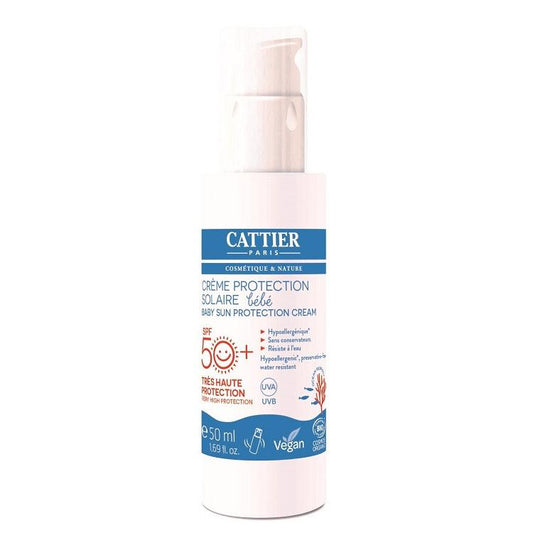 Crema solar especial bebés SPF50+ Cattier 50 ml