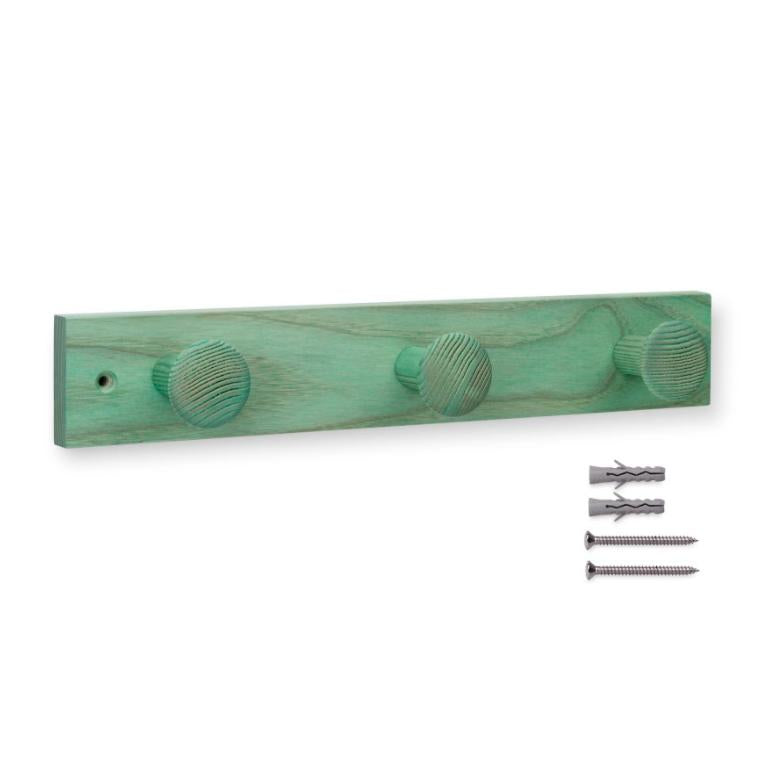 Colgador fresno 3 pomos con textura