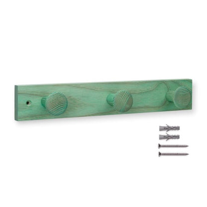 Colgador fresno 3 pomos con textura